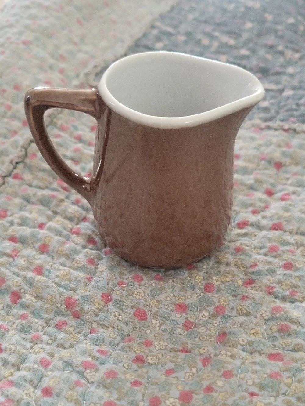 Vintage SPM Walküre Bayreuth Brown Porcelain Metallic Lustre Creamer Pitcher